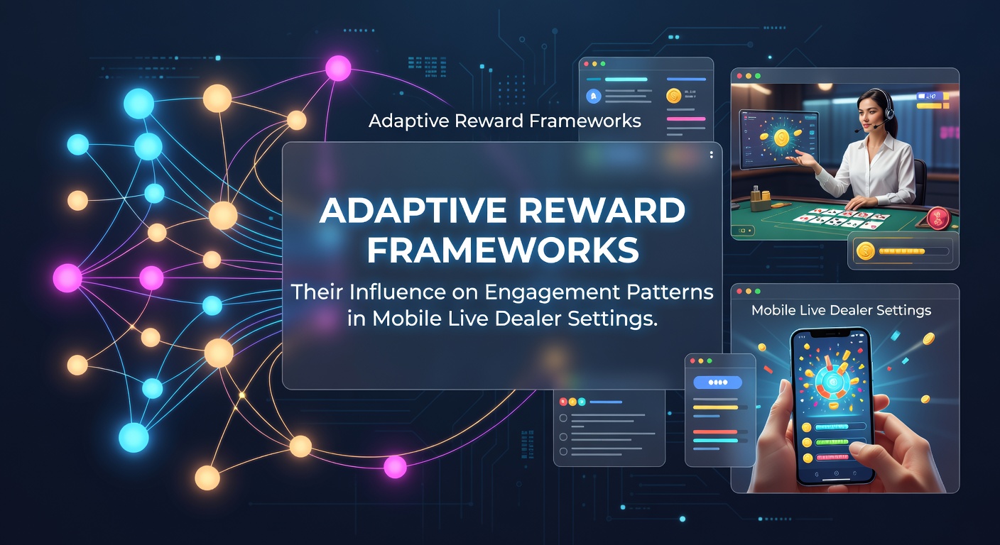 Mobile live dealer interface showing real-time adaptive reward notifications during a blackjack session