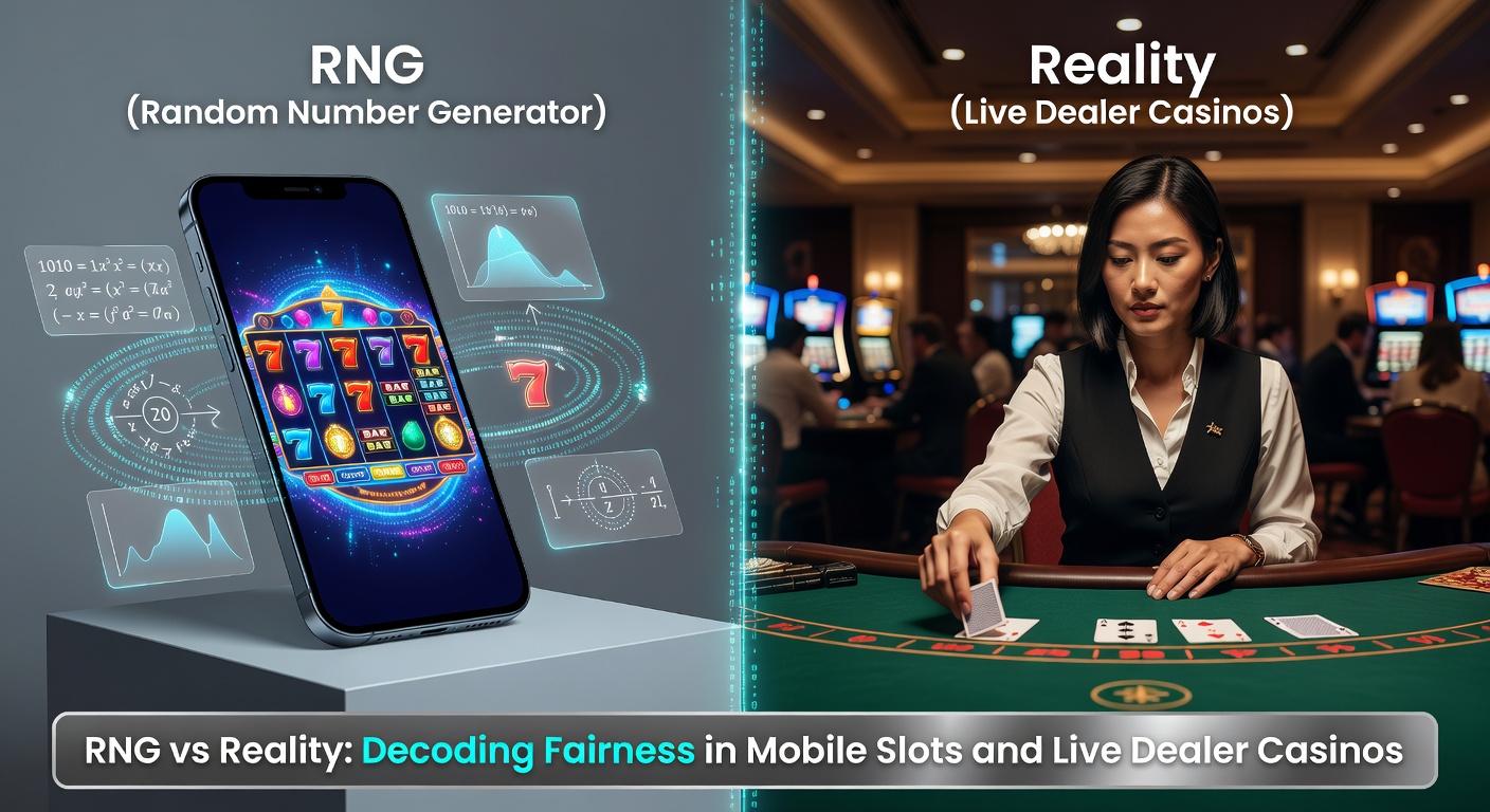 Digital visualization of random number generation in action within a mobile slot interface, showing cascading numbers and slot reels aligning